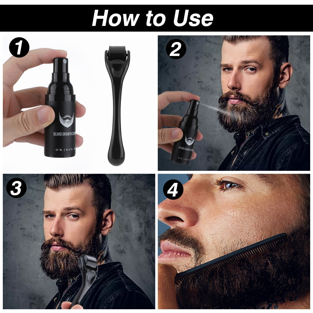 Men Beard Growth Kit